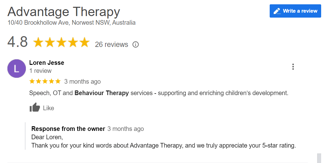 occupational therapy Sydney, NSW reviews
